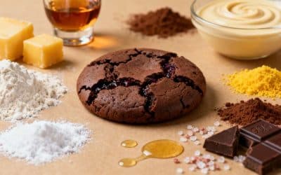 Sablés fondants au chocolat noir et vin de Porto