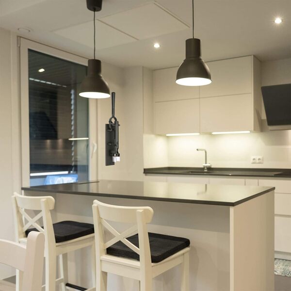 BOJ Tire-bouchon mural TRADITIONNEL, profesionnel et maison, fait à la main (Cuivre vieilli)