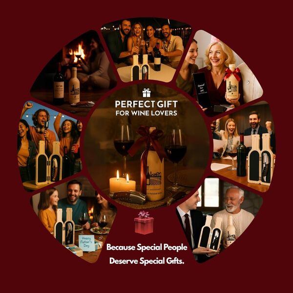 Tire-bouchon, tire-bouchon de serveur, double étape, le parfait tire-bouchon et clé de vin, boîte en bois en forme de bouteille de vin, cadeau pour les amateurs de vin (bois de saun)