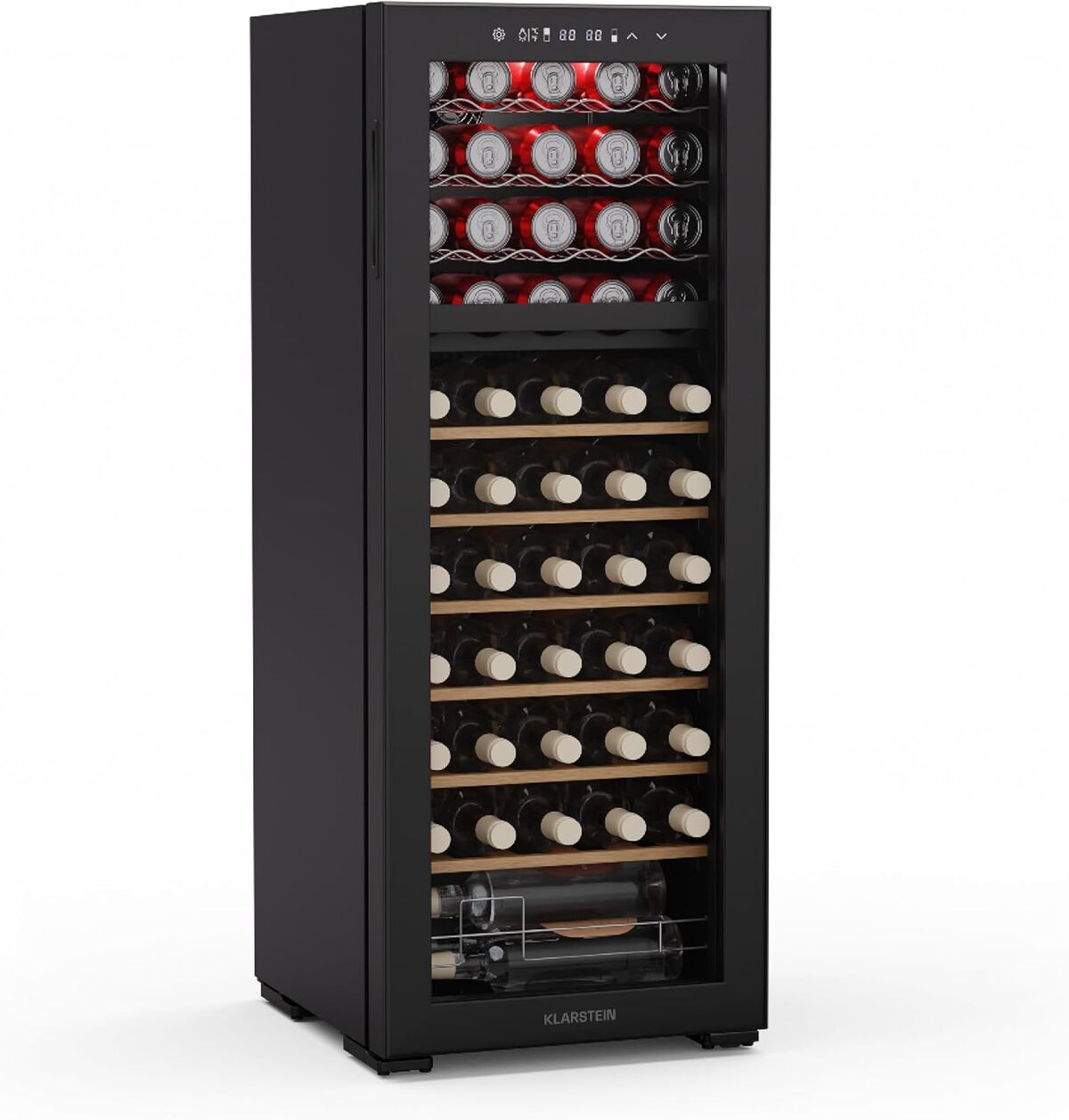 Test cave à vin Klarstein Bovella 55 Duo+ : 55 bouteilles, 2 zones
