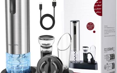 Test du tire-bouchon électrique avec support et accessoires complets