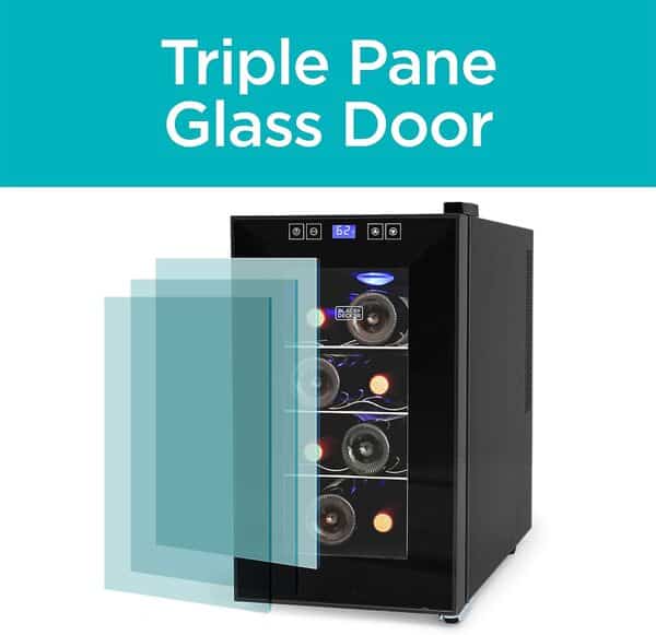 BLACK+DECKER Cave à vin 8 bouteilles BD60026