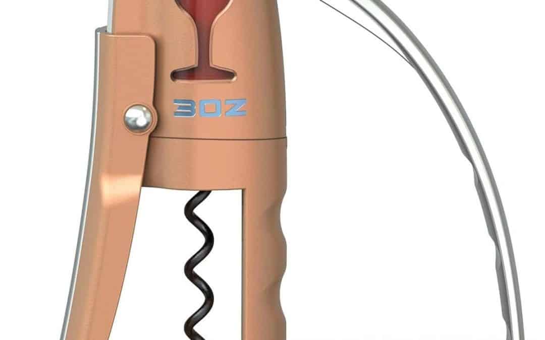 Test du tire-bouchon à levier vertical doré