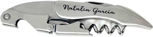 regalo grabado Tire-bouchon professionnel personnalisé en acier inoxydable | Gravure laser indélébile | Idéal pour sommeliers, mariages, anniversaires | Unités (12)
