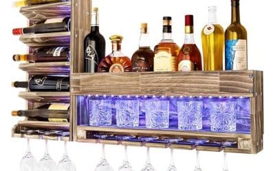 Avis sur l&rsquo;étagère à vin LED Yorbay : élégance vintage pour bar domestique