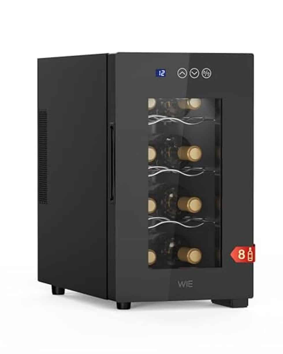 Mini Cave Testez la mini cave à vin WIE : idéale pour 8 bouteilles