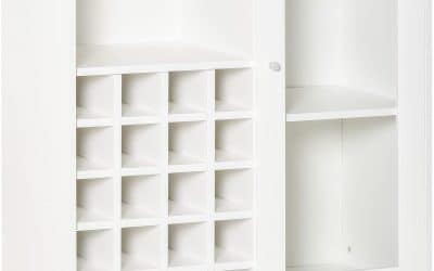 Test du buffet HOMCOM : design moderne et espace pour 20 bouteilles de vin