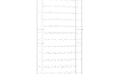 Test du casier à bouteilles métal blanc 96 bouteilles
