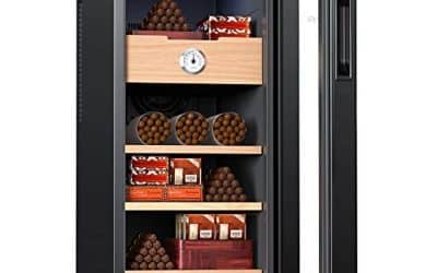 Test : cave à cigares KingChii 33 L, contrôle température et étagères bois