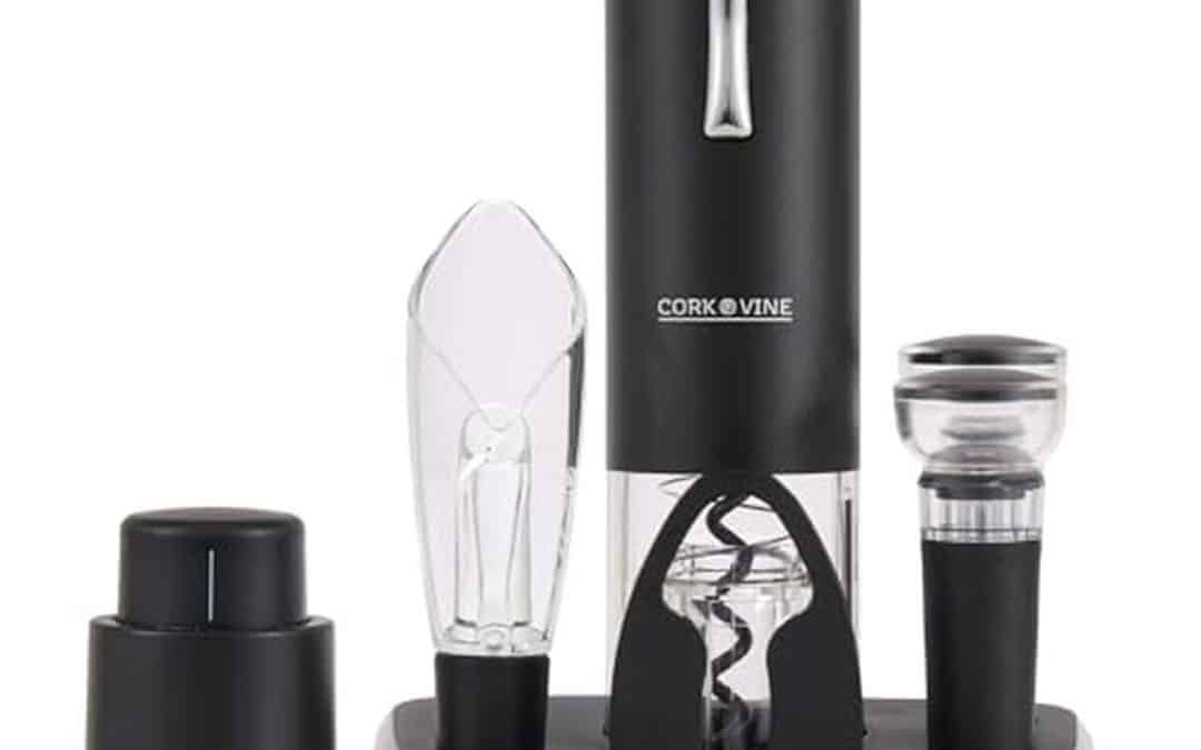 Test Cork & Vine : ensemble tire-bouchon électrique rechargeable et accessoires