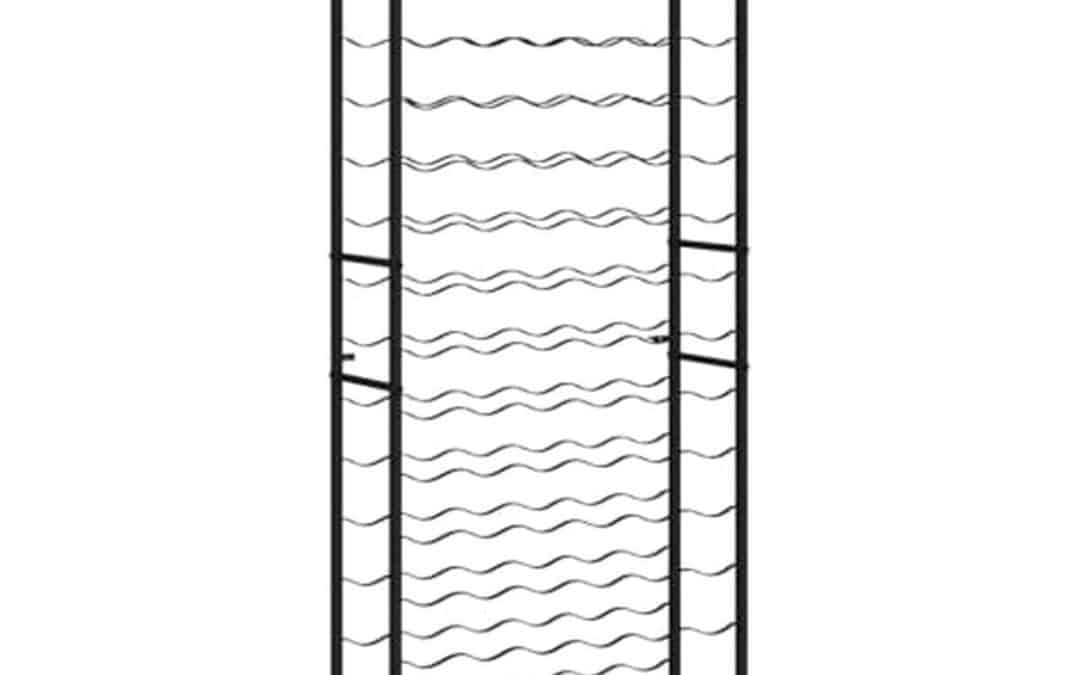 Test du casier vidaXL : rangement pour 96 bouteilles de vin en fer noir