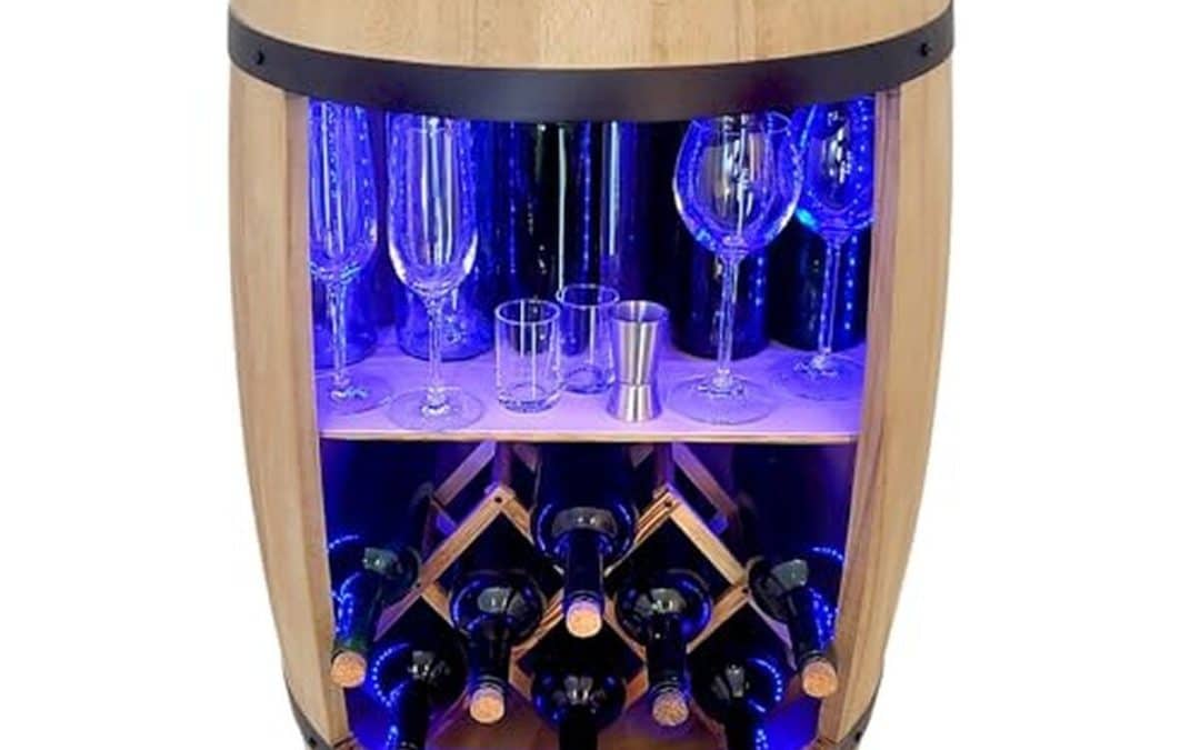 Test du tonneau bar weeco avec casier à vin et LED RGB