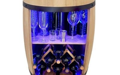 Test du tonneau bar weeco avec casier à vin et LED RGB
