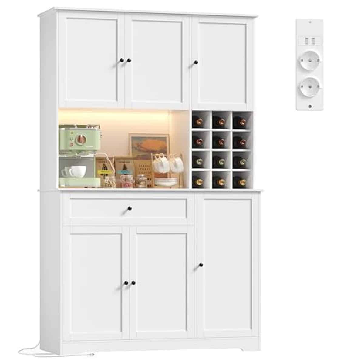 Test FirFurd : buffet cuisine 180 cm avec LED et multiprise