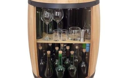 Avis sur le tonneau bar weeco : un minibar rétro en bois et métal