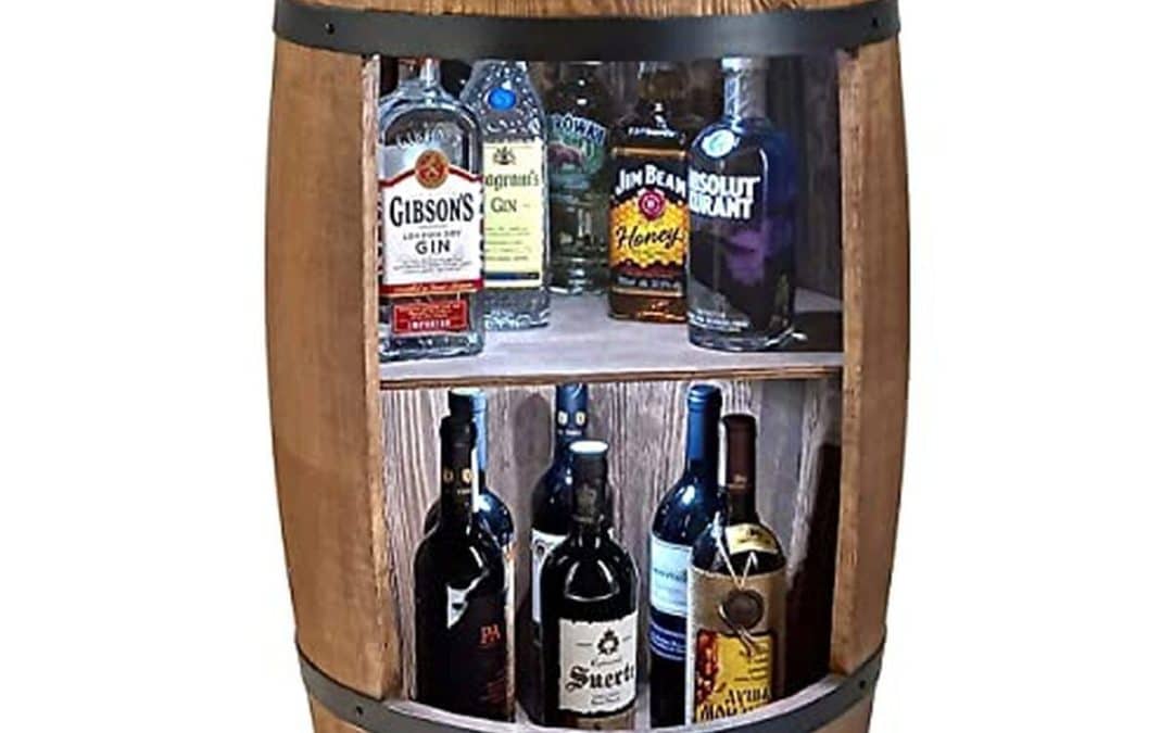 Avis sur le tonneau en bois LED : armoire bar élégante (Wenge)