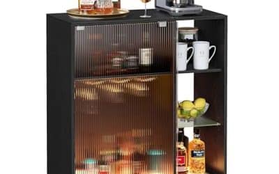 Test du meuble bar à vin Vasagle BBK361B21 avec LED et porte-verre