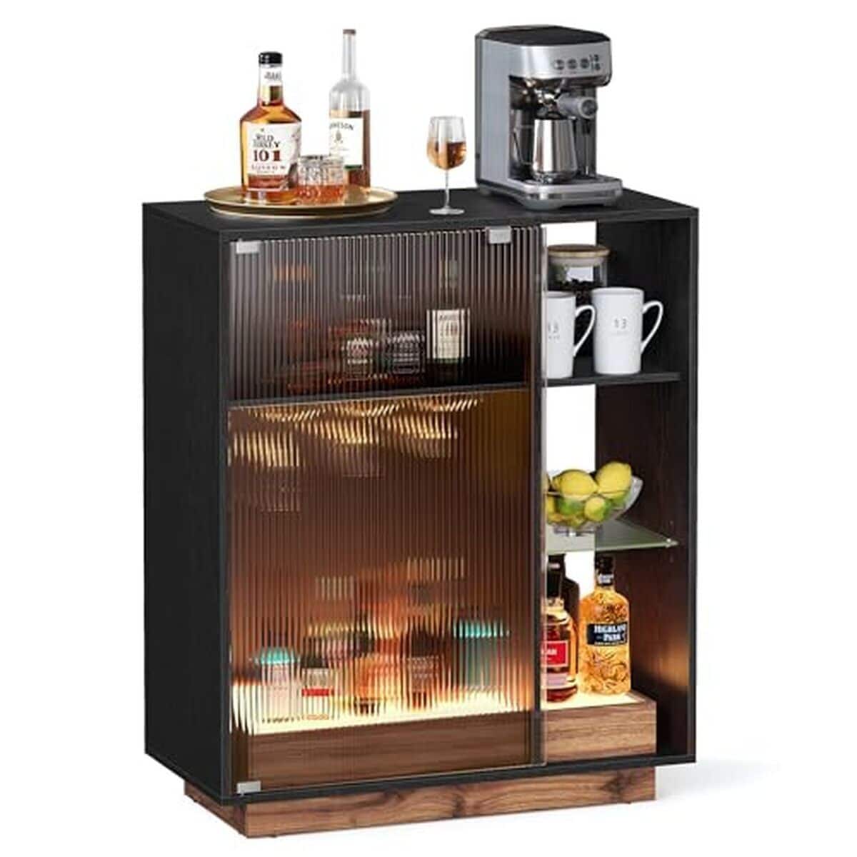 Test du meuble bar à vin Vasagle BBK361B21 avec LED et porte-verre