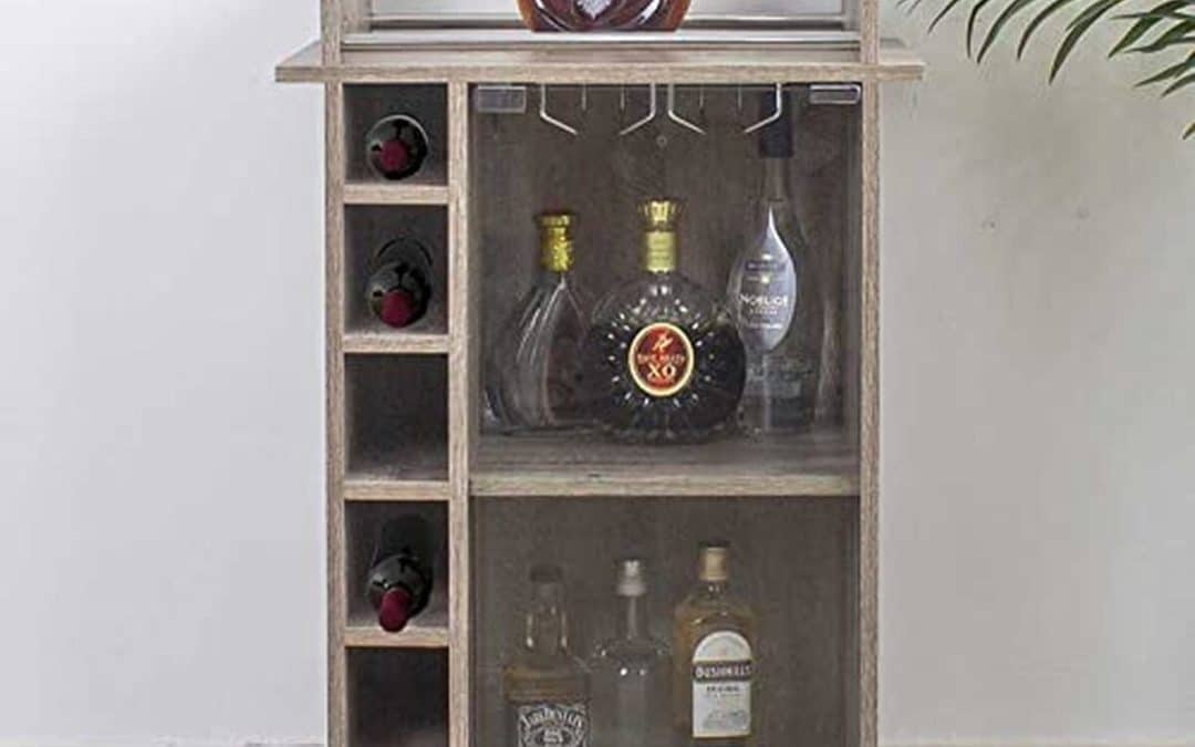 Test du meuble d'angle Bakaji : bar cave à vin élégant et pratique