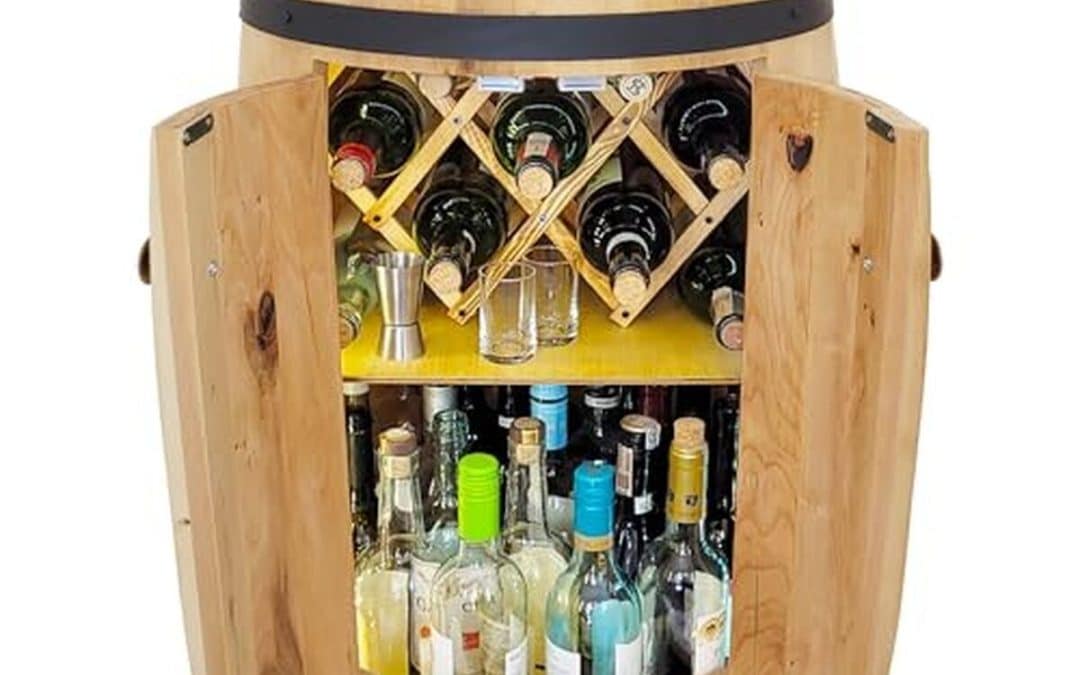 Test : étagère à vin LED Weeco - décoration rustique 80x50 cm