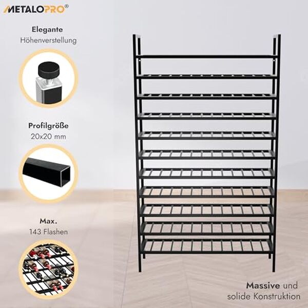 Découvrez notre test détaillé de l'étagère à vin Jerez MetaloPro : robustesse, grande capacité et design. Avis complet sur cette solution de rangement haut de gamme. 