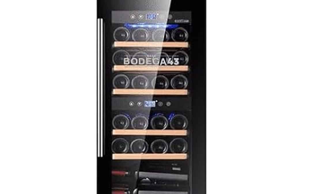 Test BODEGA43-24 : cave à vins 24 bouteilles, 2 zones, couleur noir