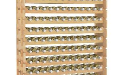 Test casier à bouteilles Costway : étagère extensible pour 120 vins