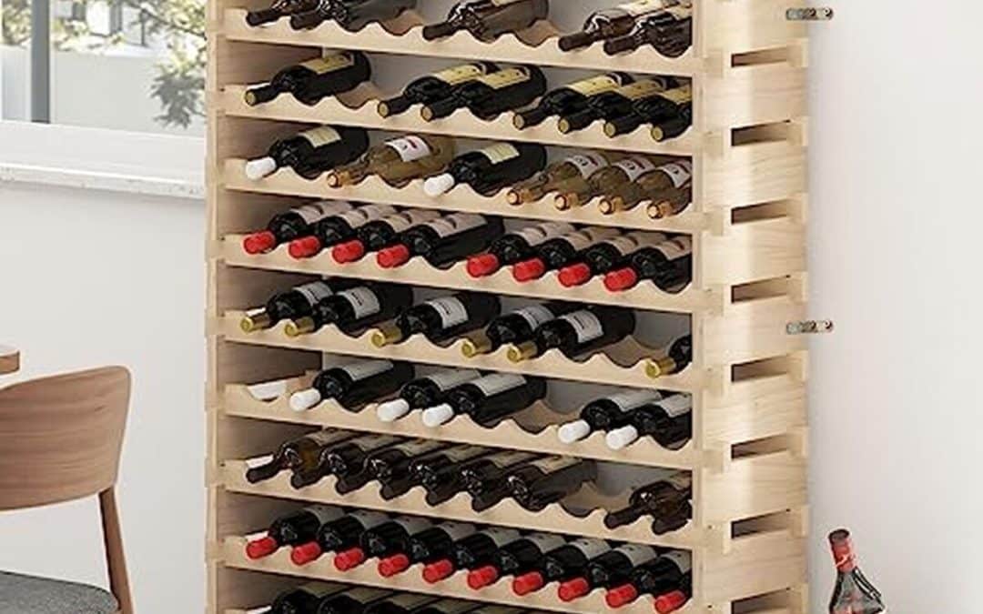 Test : casier à vin DlandHome bois massif 100 bouteilles