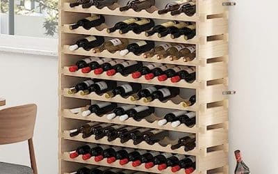 Test : casier à vin DlandHome bois massif 100 bouteilles