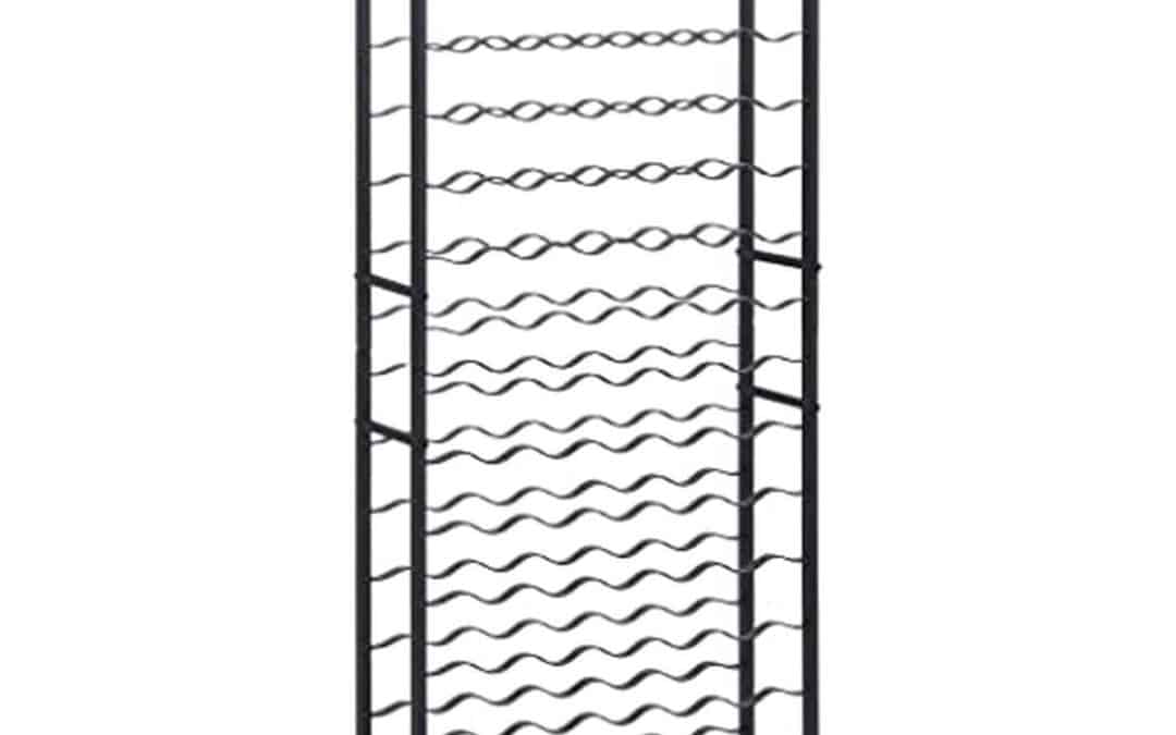 Test du casier à bouteilles vidaXL pour 96 bouteilles : rangement en fer noir
