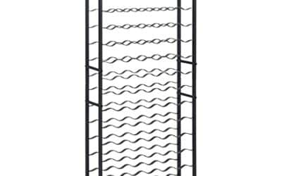 Test du casier à bouteilles vidaXL pour 96 bouteilles : rangement en fer noir