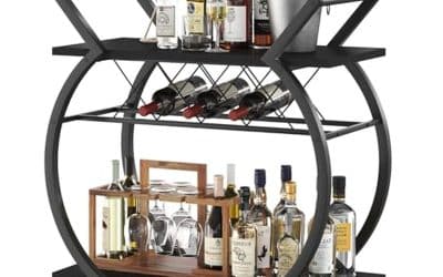 Test du chariot bar noir LVB : l&rsquo;élégance mobile pour votre salon