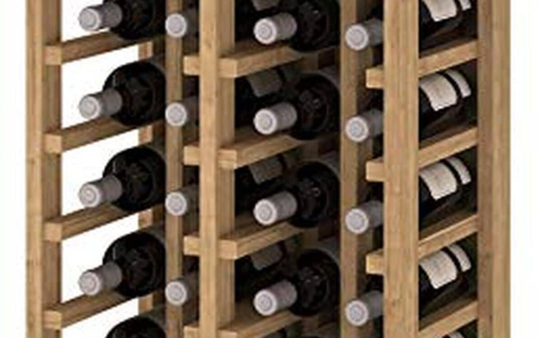 Test du porte-bouteilles Expovinalia 40 pièces en bois rustique : un rangement optimal pour vos vins
