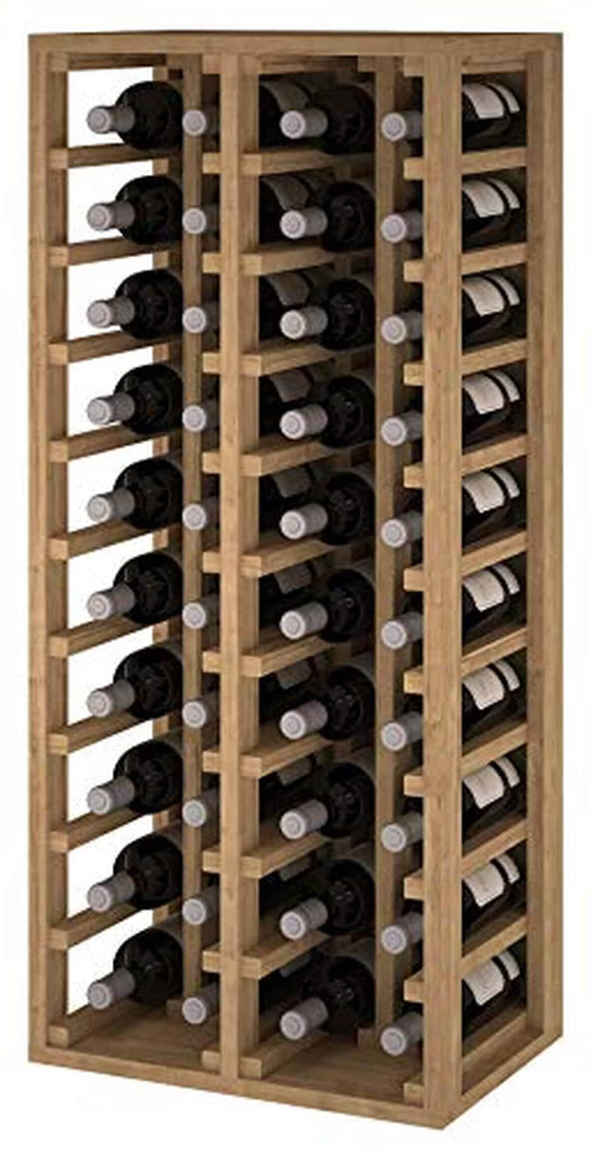 Test du porte-bouteilles Expovinalia 40 pièces en bois rustique : un rangement optimal pour vos vins