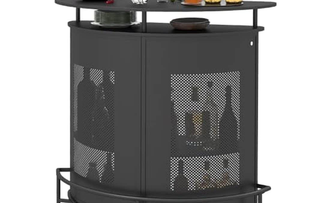 Test table de bar Goplus : élégance semi-circulaire et praticité