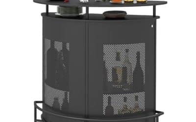 Test table de bar Goplus : élégance semi-circulaire et praticité